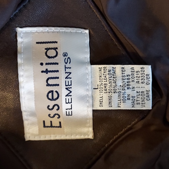 Essential Elements Women's Quilted Brown Leather Vest Fitted Western  L - Picture 12 of 14